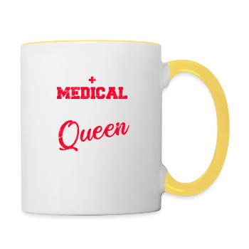 Funny Medical Coder ICD Medical Billing Medical Co - Tasse zweifarbig - Weiß/Gelb - Rechts