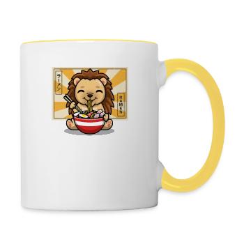 Hedgehog - Contrasting Mug - white/yellow - Right