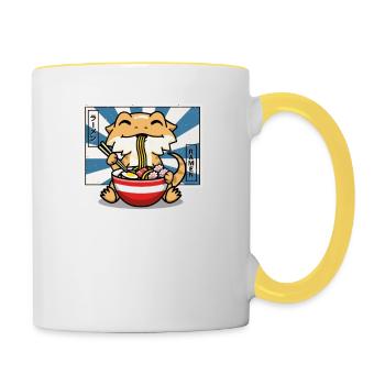 Bearded Dragon - Contrasting Mug - white/yellow - Right