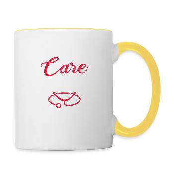 Urgent Care Nurse Clinical Registered Nursing RN H - Contrasting Mug - white/yellow - Right