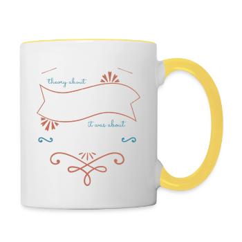 Idée cadeau Noël Cadeau Céleste Citation Astrologie - Mug contrasté - blanc/jaune - Droite