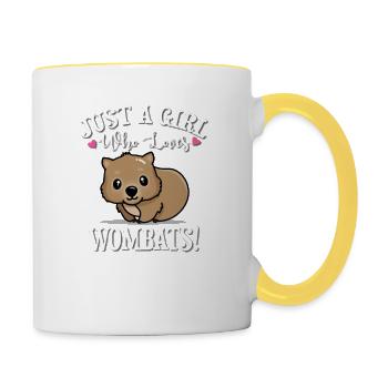 Wombat - Contrasting Mug - white/yellow - Right