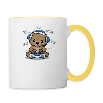 Wombat - Contrasting Mug - white/yellow - Right