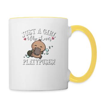 Platypus - Contrasting Mug - white/yellow - Right
