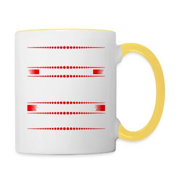 Erzgebirge Zwickau - Tasse zweifarbig - Weiß/Gelb - Rechts