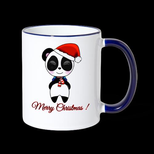 Panda noel - Mug contrasté