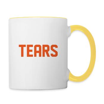 I Wet My Reeds With The Tears Of My Neighbors Bagp - Tasse zweifarbig - Weiß/Gelb - Rechts