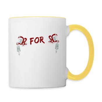 NOT DUE TO TRADEMARK PROBLEMS - Contrasting Mug - white/yellow - Right