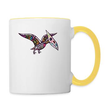 Pterodactyl - Contrasting Mug - white/yellow - Right