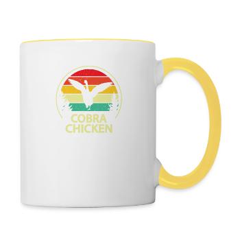 Gans - Tasse zweifarbig - Weiß/Gelb - Rechts