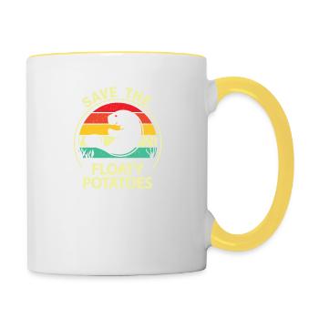 Manatee - Contrasting Mug - white/yellow - Right