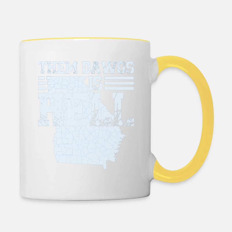 Conception 3 - Mug contrasté - blanc/jaune