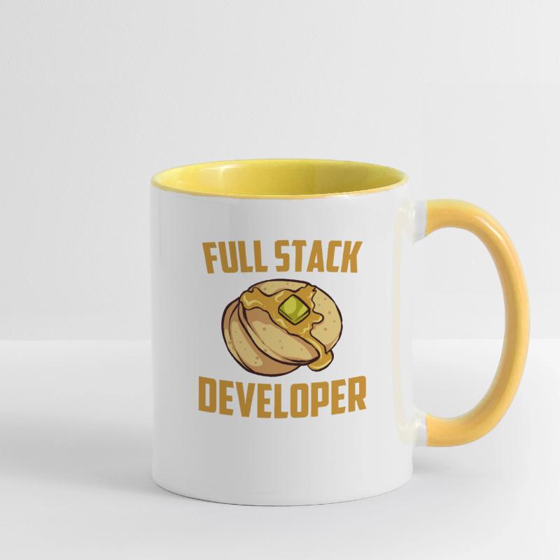 Full Stack Entwickler - Programmierer für Coding Science Tasse zweifarbig