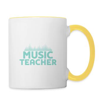Try Doing What Your Music Teacher Told You To Do S - Contrasting Mug - white/yellow - Right