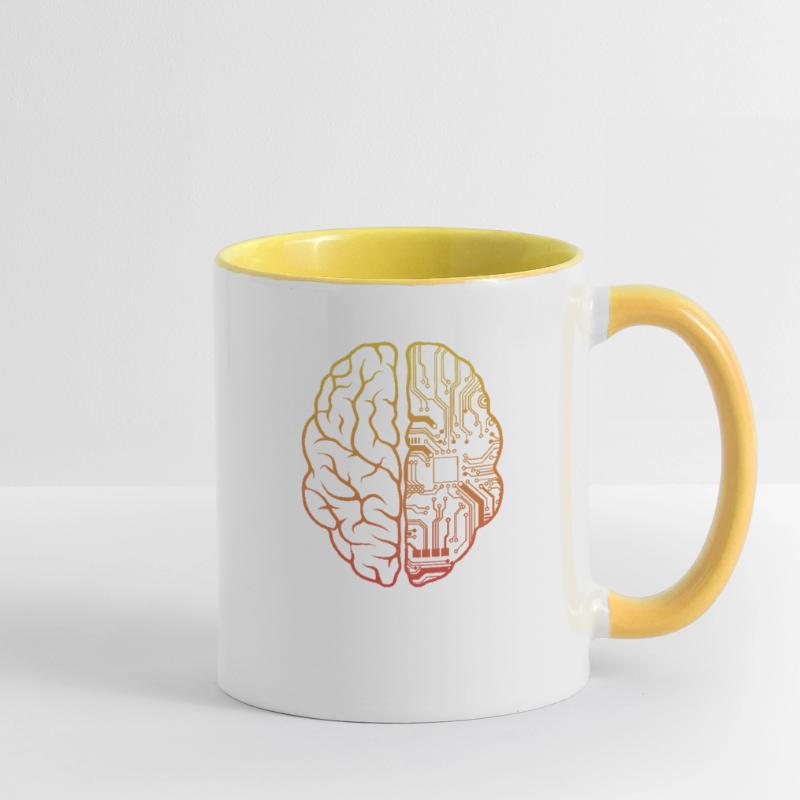 Programmierer HTML - Entwickler Programmierung Brain Cool Tasse zweifarbig