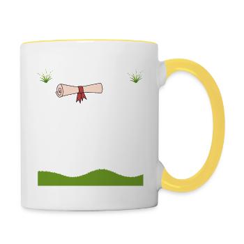 Teaching is a Walk in Park Teacher Life - Mug contrasté - blanc/jaune - Droite