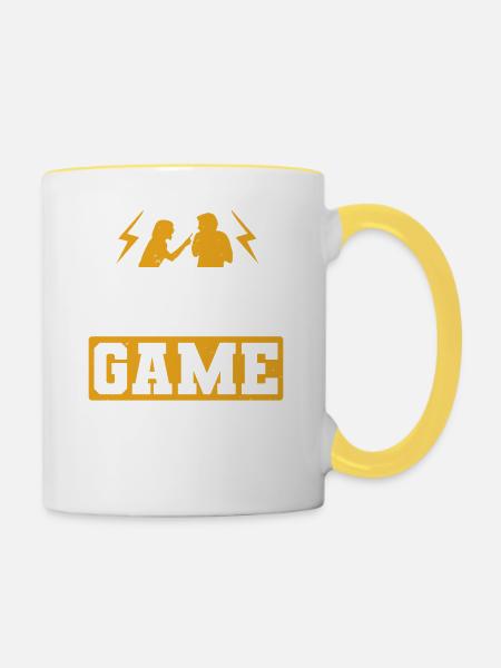 BRÄUTIGAM SPIEL VORBEI - Tasse zweifarbig - Weiß/Gelb