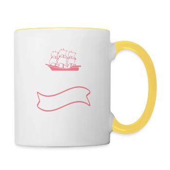 HOME SWEET OCEAN - Tasse zweifarbig - Weiß/Gelb - Rechts