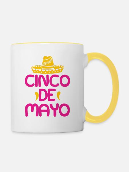 CINCO DE MAYO - Tasse zweifarbig - Weiß/Gelb