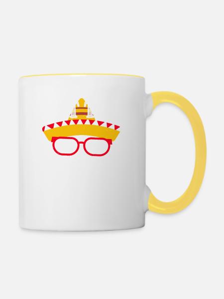 LASST DIE FIESTA BEGINNEN - Tasse zweifarbig - Weiß/Gelb