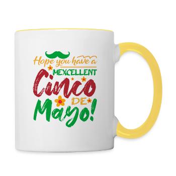 MEXCELLENT CINCO DE MAYO - Tasse zweifarbig - Weiß/Gelb - Rechts