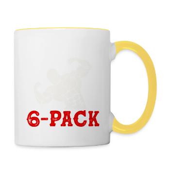 Check out my 6-pack - Contrasting Mug - white/yellow - Right