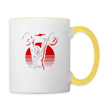 Gym - Contrasting Mug - white/yellow - Right