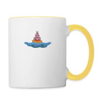 Read More Books - Contrasting Mug - white/yellow - Right