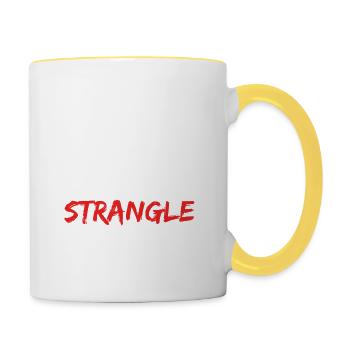 I Kayak Fishing So I Don't Strangle People - Tasse zweifarbig - Weiß/Gelb - Rechts