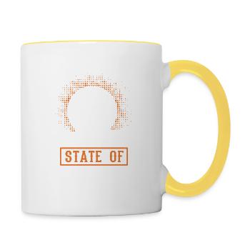 TROPISCHER GEMÜTSZUSTAND - Tasse zweifarbig - Weiß/Gelb - Rechts