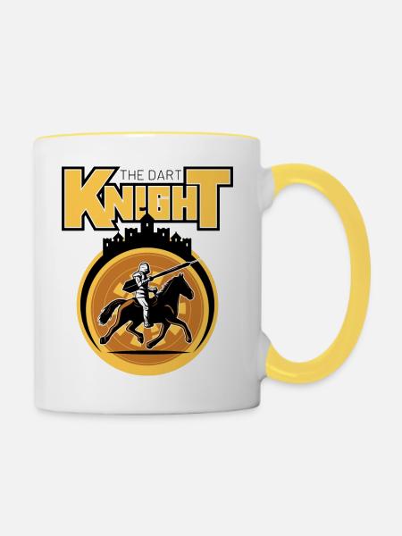 the Dart Knight Rider - Tasse zweifarbig - Weiß/Gelb