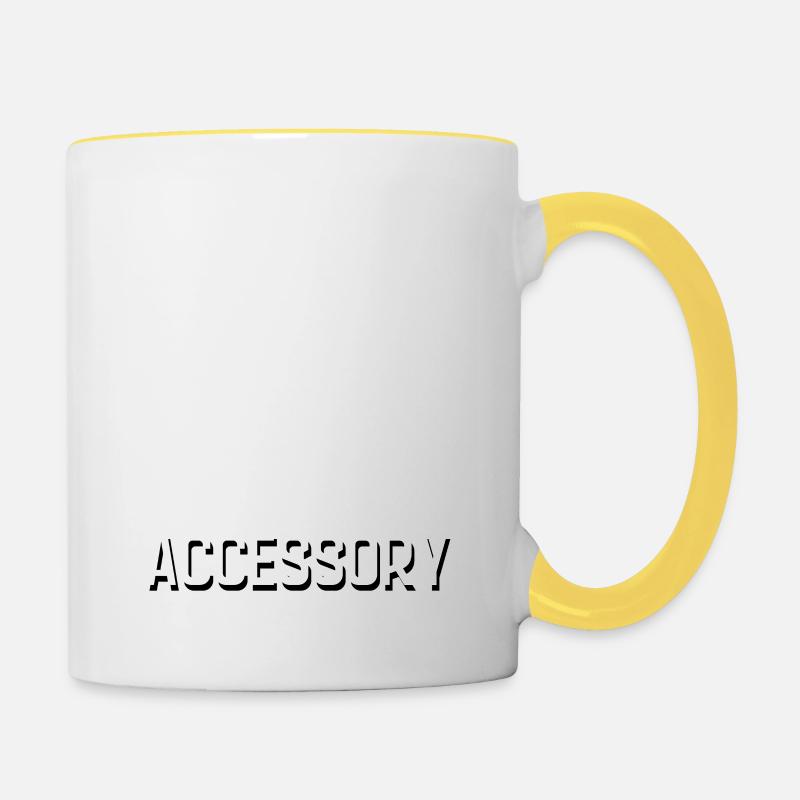Les pieds sont mon accessoire préféré - Mug contrasté - blanc/jaune