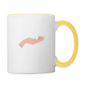 Always Wash Your Balls Golfing Golf - Tasse zweifarbig - Weiß/Gelb - Rechts