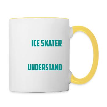 It's An Ice Skater Thing You Wouldn't Understand F - Tasse zweifarbig - Weiß/Gelb - Rechts