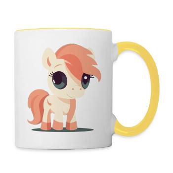 Pony - Contrasting Mug - white/yellow - Right
