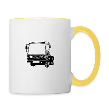 Multicar M25 Multicar Neu Multricar Lastkraftwagen - Tasse zweifarbig - Weiß/Gelb - Rechts