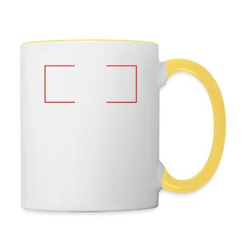 Cthulhu pour le président, fais que R’lyeh se lève à nouveau - Mug contrasté - blanc/jaune - Droite