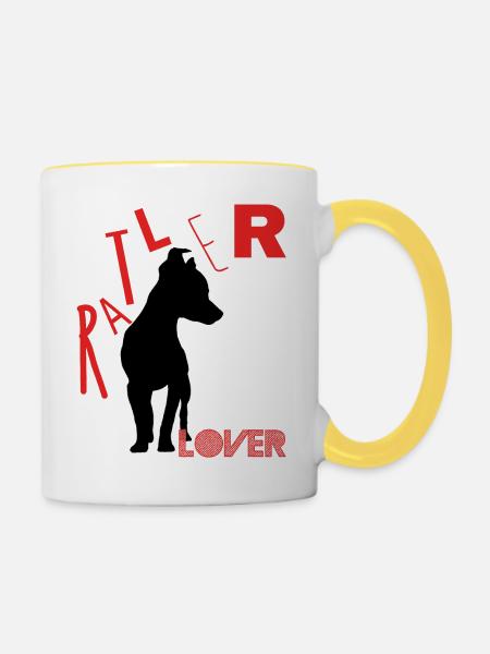 Ratler-Liebhaber - Tasse zweifarbig - Weiß/Gelb
