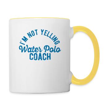 I'm not screaming, that's just the voice of my - Contrasting Mug - white/yellow - Right