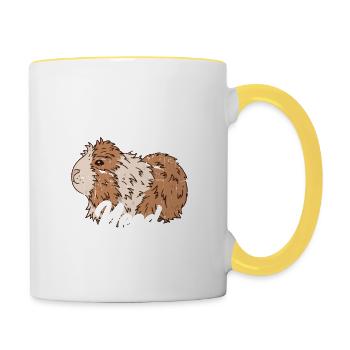 Got Piggies, Need Nothing Rodent Guniea Pig Cavy L - Contrasting Mug - white/yellow - Right