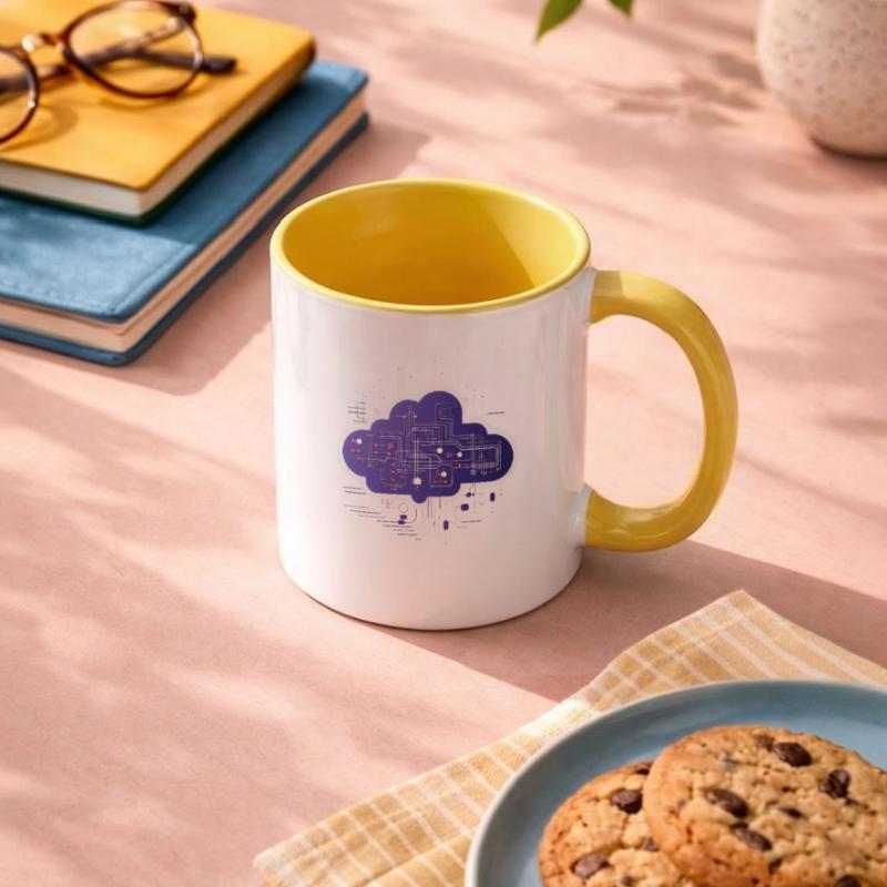 Cloud-Computing-Computerelektronik-Schaltung Tasse zweifarbig