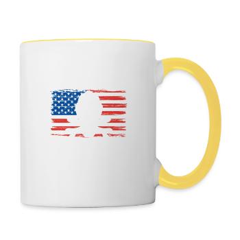 Maintenance Technician Technician Repair Worker - Contrasting Mug - white/yellow - Right