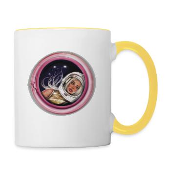 Stellar Blonde - Contrasting Mug - white/yellow - Right