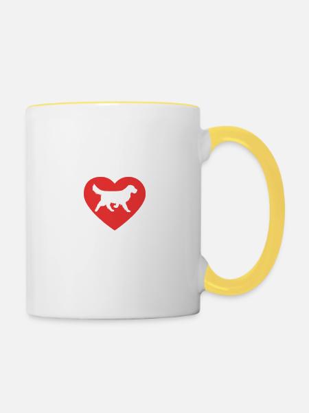 I'm A Proud Rescue Mom - Tasse zweifarbig - Weiß/Gelb