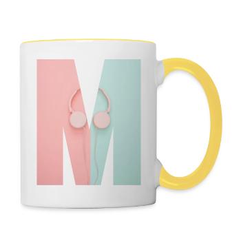 Music - Contrasting Mug - white/yellow - Right