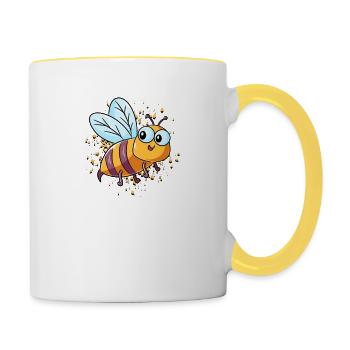 Bees Beekeeper Apiary Honey Bee - Nature - Contrasting Mug - white/yellow - Right
