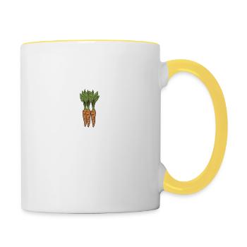 Carotte Légumes de carotte - Mug contrasté - blanc/jaune - Droite