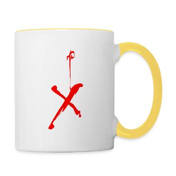 unrighteous - Tasse zweifarbig - Weiß/Gelb - Rechts