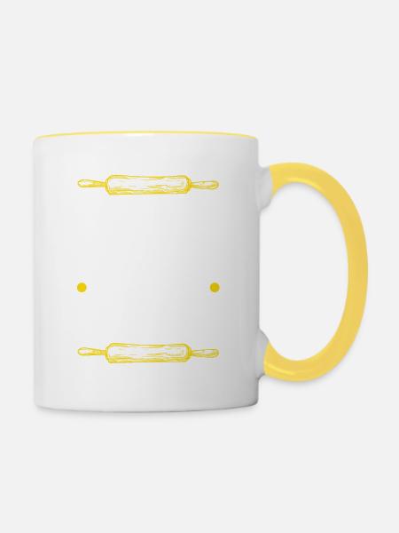 Smell of Baking - Tasse zweifarbig - Weiß/Gelb