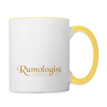 Rumologist Rum Caribbean Alcohol - Tasse zweifarbig - Weiß/Gelb - Rechts